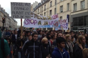 Protestas contra Valls Francia